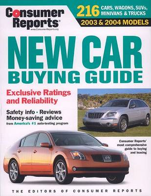 Cover of Consumer Reports New Car Buying Guide