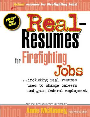Book cover for Real Resumes for Firefighting Jobs