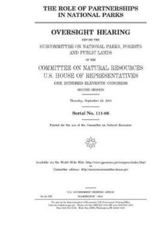 Cover of The role of partnerships in national parks