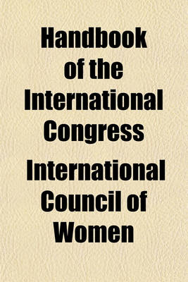 Book cover for Handbook of the International Congress