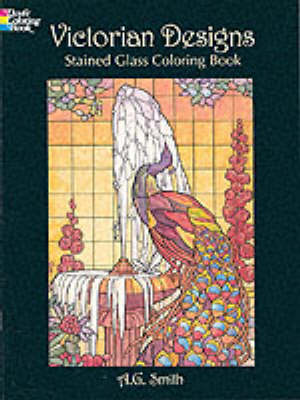 Book cover for Victorian Designs Stained Glass Coloring Book