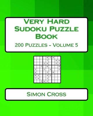 Book cover for Very Hard Sudoku Puzzle Book Volume 5