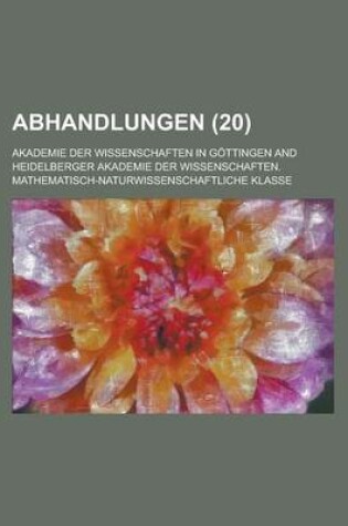 Cover of Abhandlungen (20 )