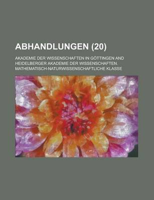 Book cover for Abhandlungen (20 )