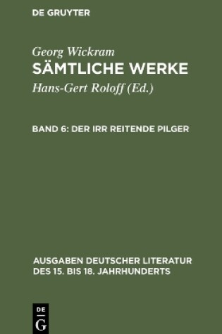 Cover of Samtliche Werke, Band 6, Der irr reitende Pilger