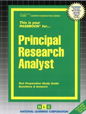 Book cover for Principal Research Analyst