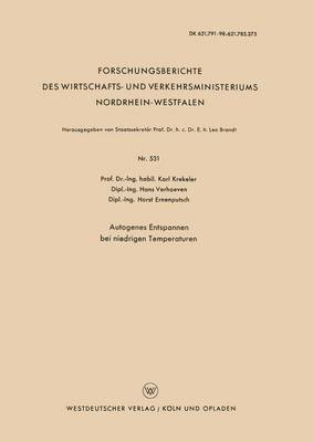 Book cover for Autogenes Entspannen Bei Niedrigen Temperaturen