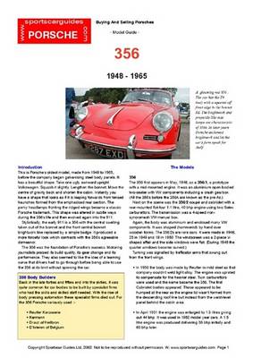 Book cover for Porsche 356 Buyers' Guide