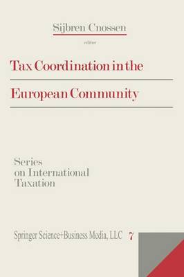 Book cover for Tax Coordination in the European Community