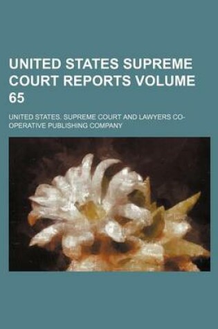 Cover of United States Supreme Court Reports Volume 65