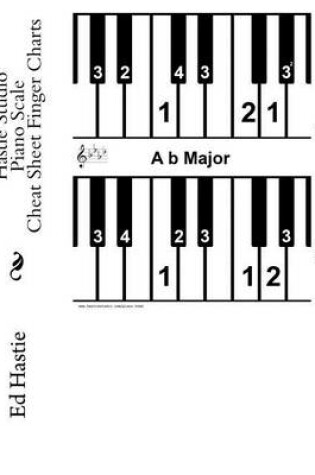 Cover of Hastie Studio Piano Scale Cheat Sheet Finger Charts