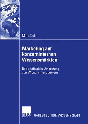 Book cover for Marketing auf konzerninternen Wissensmärkten