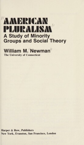 Book cover for American Pluralism