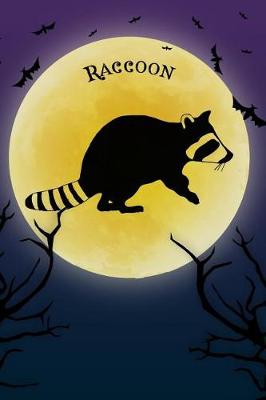 Book cover for Raccoon Notebook Halloween Journal