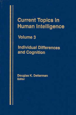 Cover of Individual Differences and Cognition