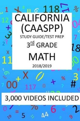 Cover of 3rd Grade CALIFORNIA CAASPP, MATH, Test Prep