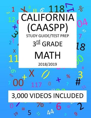 Book cover for 3rd Grade CALIFORNIA CAASPP, MATH, Test Prep