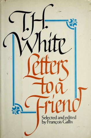 Cover of Letters to a Friend
