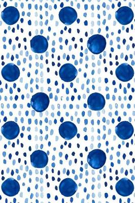 Cover of Journal Notebook Indigo Blue Ink Spots and Dots