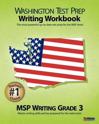 Book cover for Washington Test Prep Writing Workbook Msp Writing Grade 3