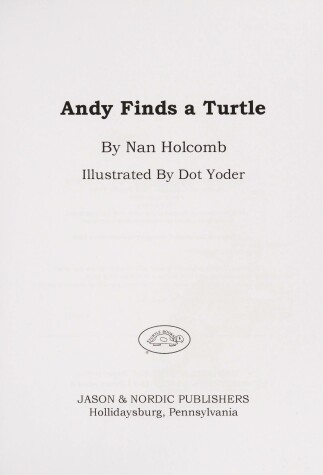 Book cover for Andy Finds a Turtle