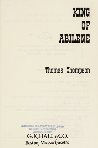 Cover of King of Abilene