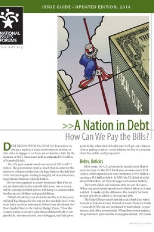 Cover of A Nation in Debt