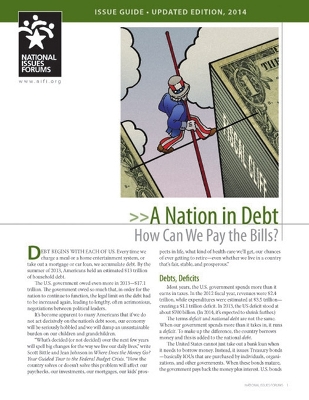 Book cover for A Nation in Debt