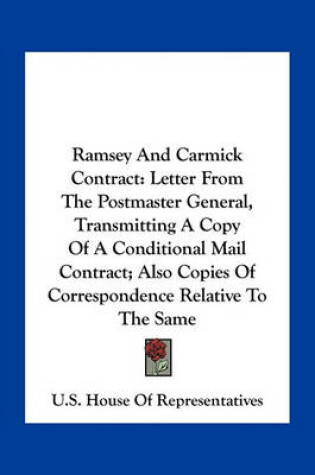 Cover of Ramsey and Carmick Contract