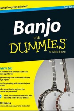 Cover of Banjo for Dummies: Book + Online Video & Audio Instruction