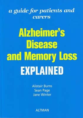 Book cover for Alzheimer's Disease and Memory Loss Explained