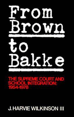 Book cover for From 'Brown' to 'Bakke'