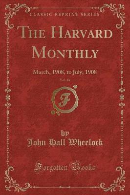 Book cover for The Harvard Monthly, Vol. 46