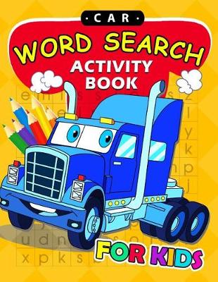 Book cover for Car Word Search Activity Book for Kids