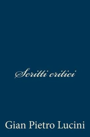 Cover of Scritti critici