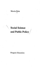 Book cover for Social Science And Public Policy