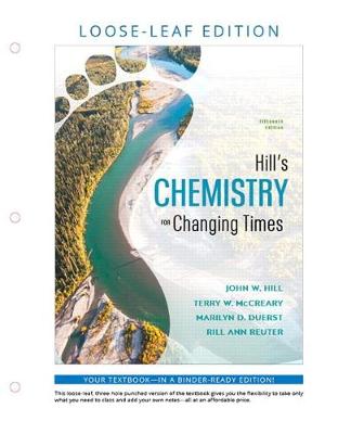 Book cover for Chemistry for Changing Times, Plus Mastering Chemistr Y with Pearson Etext -- Access Card Package