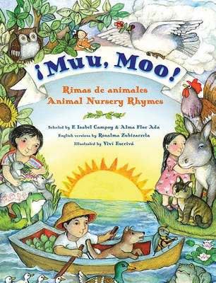 Book cover for Muu, Moo! Rimas de Animales/Animal Nursery Rhymes