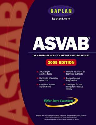 Book cover for Kaplan Asvab 2005