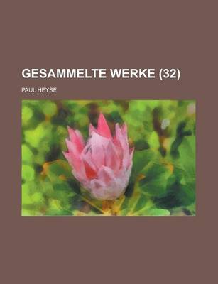 Book cover for Gesammelte Werke (32)