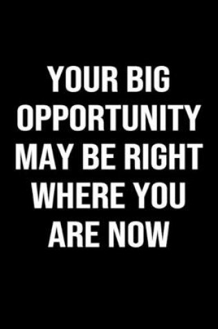 Cover of Your Big Opportunity May Be Right Where You Are Now