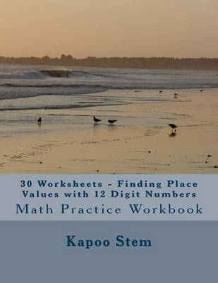 Cover of 30 Worksheets - Finding Place Values with 12 Digit Numbers