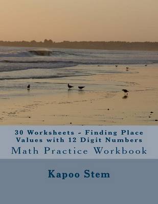 Book cover for 30 Worksheets - Finding Place Values with 12 Digit Numbers