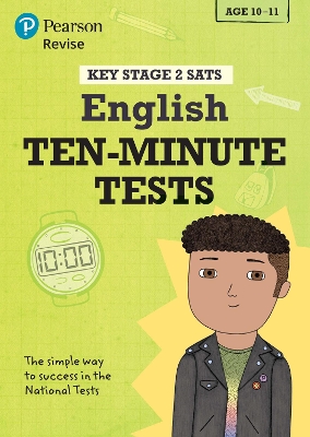 Book cover for Pearson REVISE Key Stage 2 SATs English - 10 Minute Tests