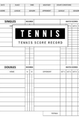 Cover of Tennis Score Record
