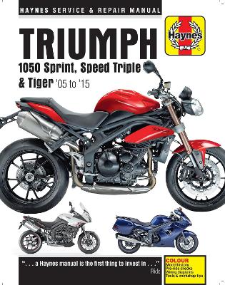 Book cover for Triumph 1050 Sprint, Speed Triple & Tiger (05 - 15)