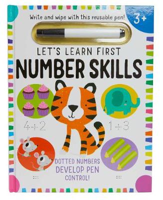 Book cover for Let's Learn: First Number Skills (Write and Wipe)