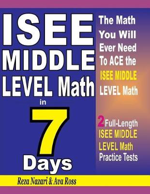 Book cover for ISEE Middle Level Math in 7 Days