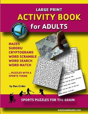 Book cover for Large Print Activity Book for Adults