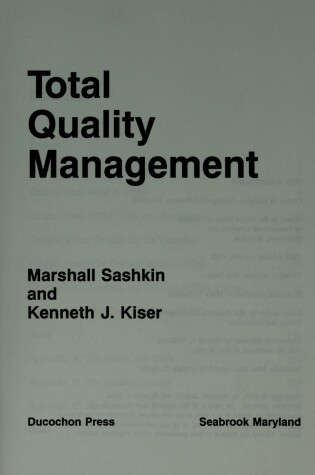 Cover of Total Quality Management